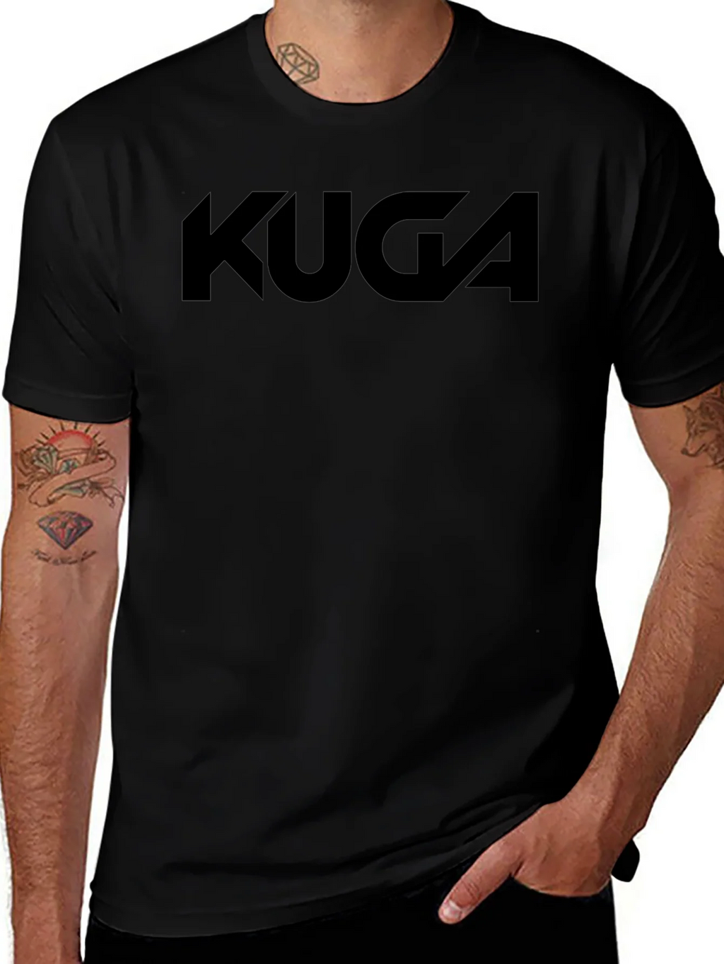 KUGA Graphic Tee - Modern Black T-Shirt