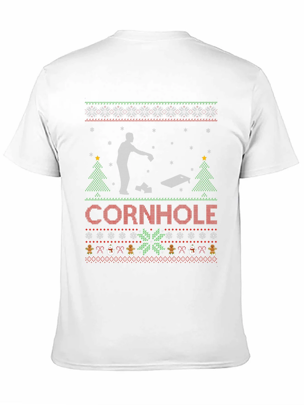 Festive Cornhole Ugly Christmas Sweater T-Shirt