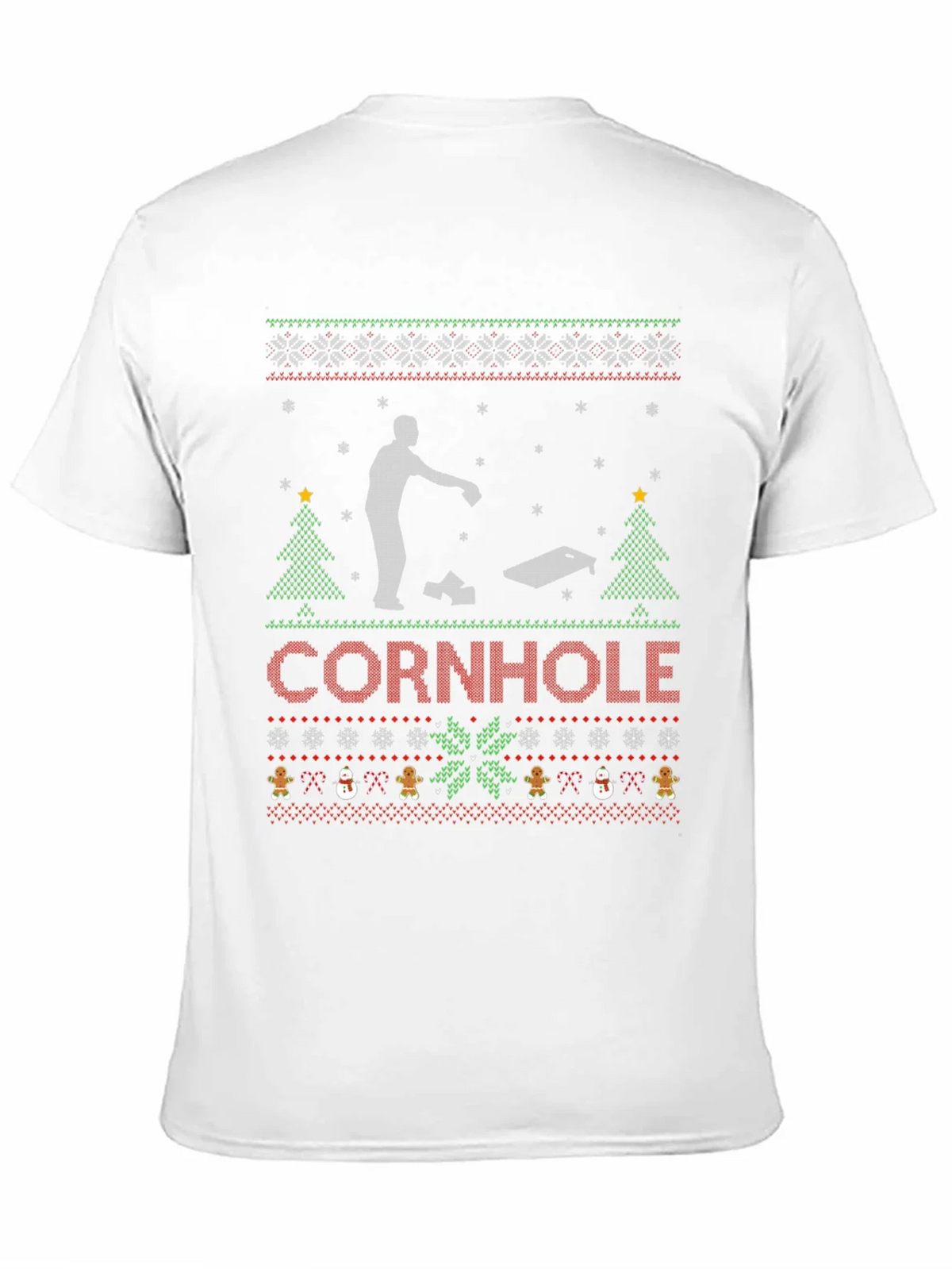 Festive Cornhole Ugly Christmas Sweater T-Shirt