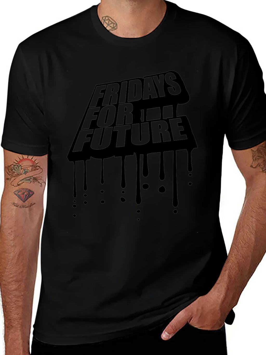 Fridays For Future Graphic Tee - Black