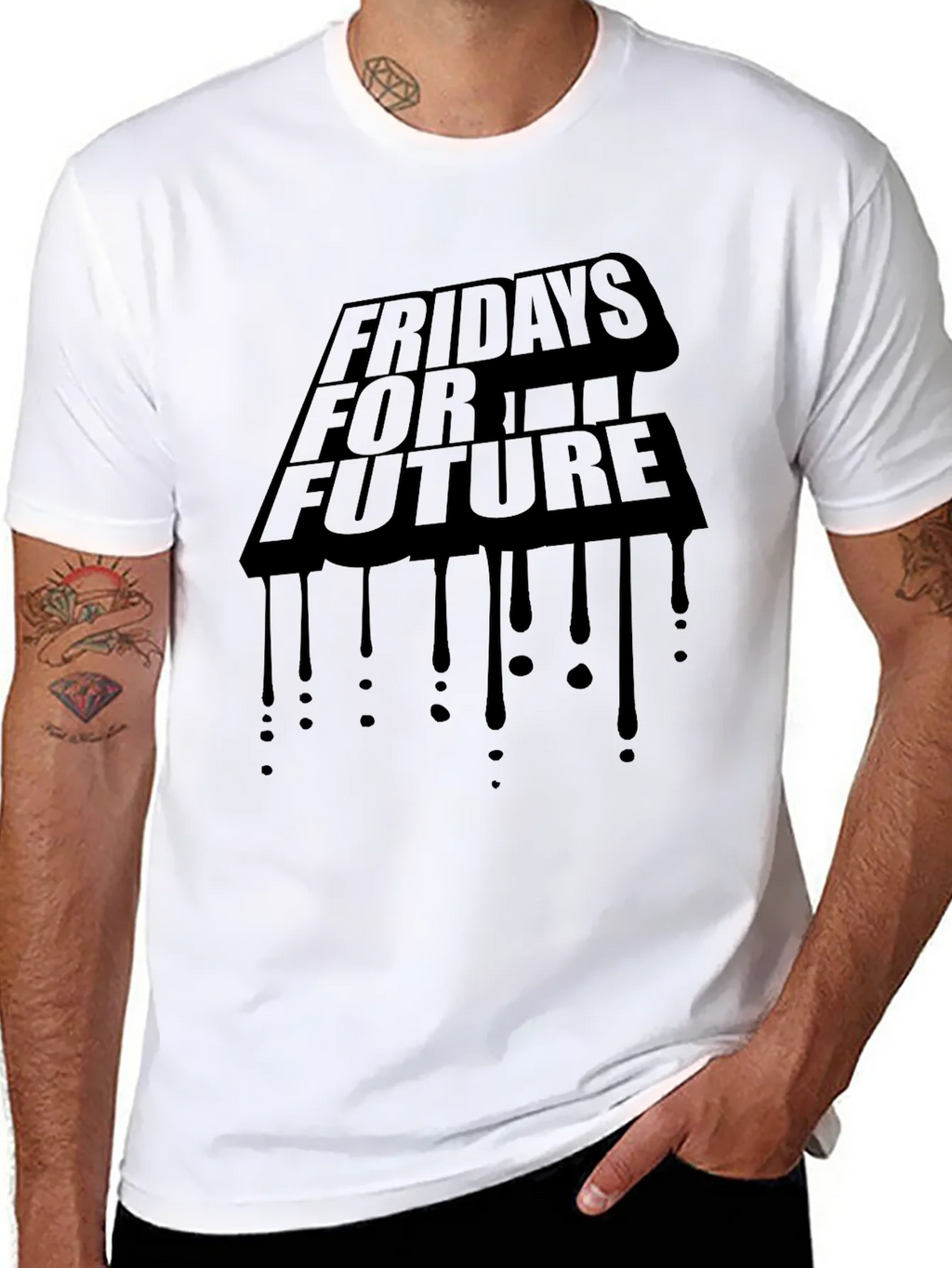 Fridays For Future Graphic Tee - Black