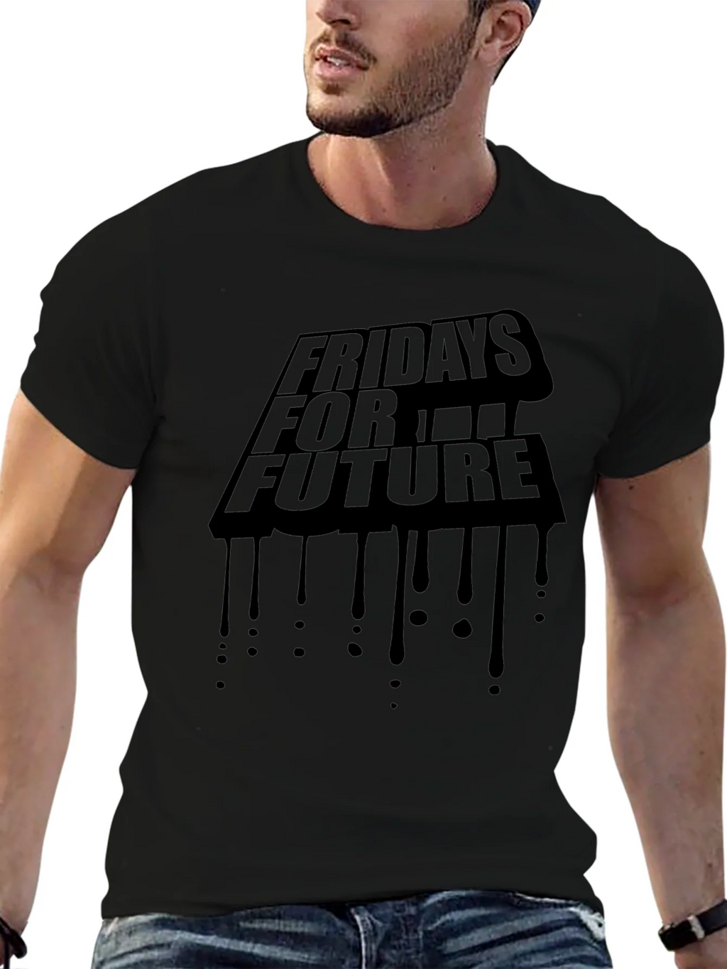 Fridays For Future Graphic Tee - Black
