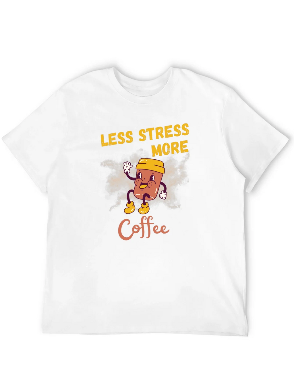 Less Stress More Coffee Graphic T-Shirt