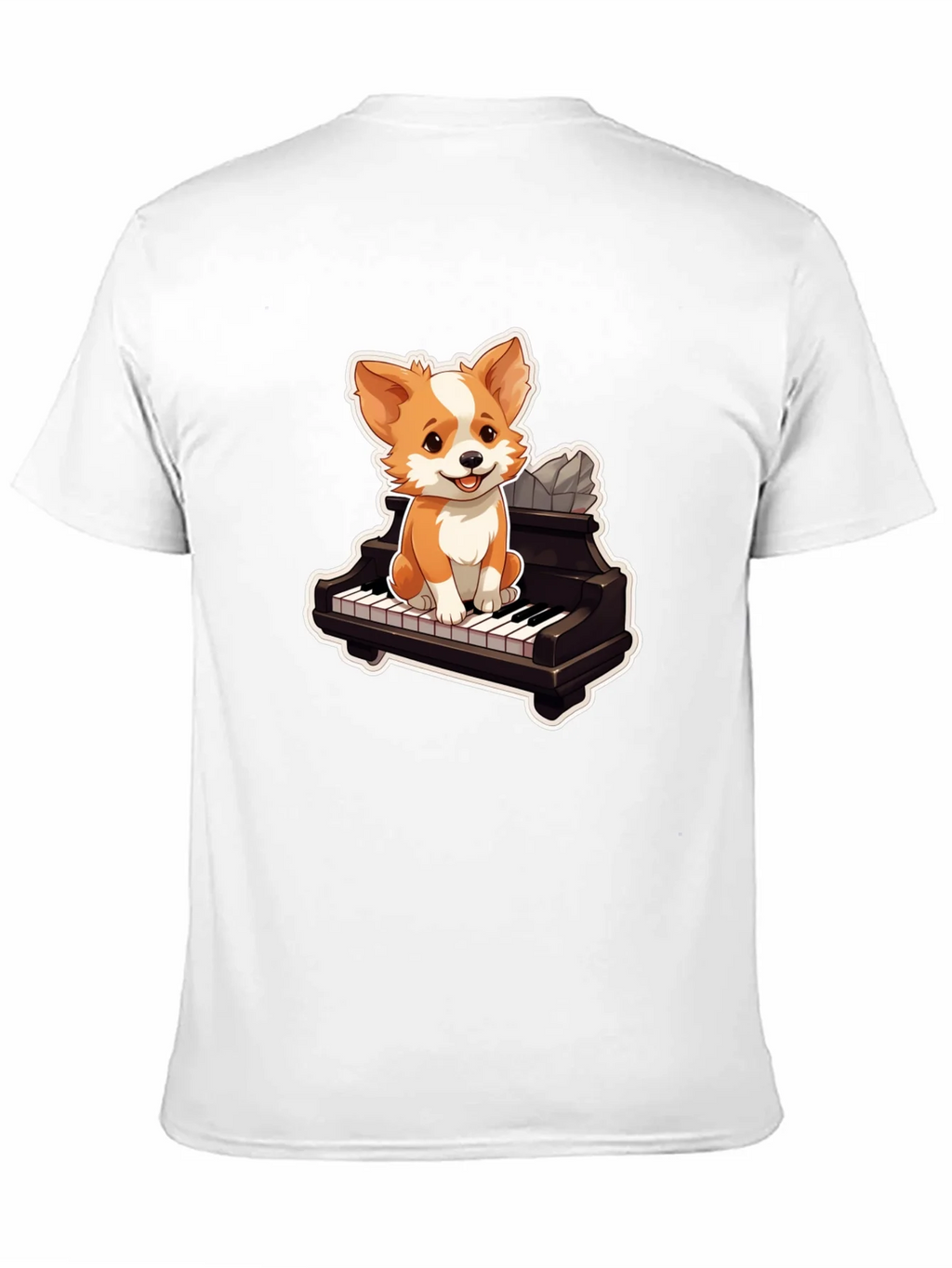 Dog Playing Piano T-Shirt