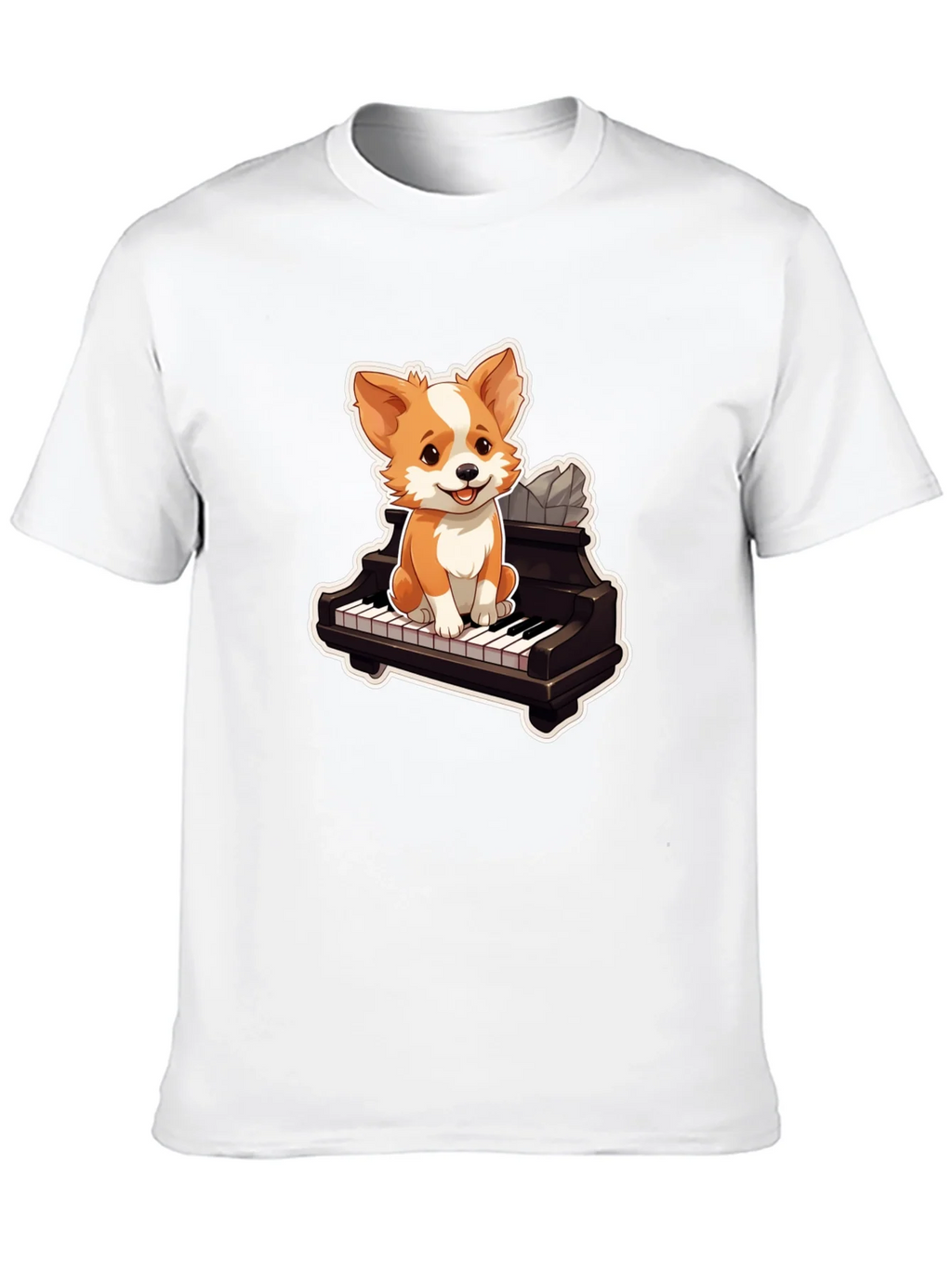 Dog Playing Piano T-Shirt