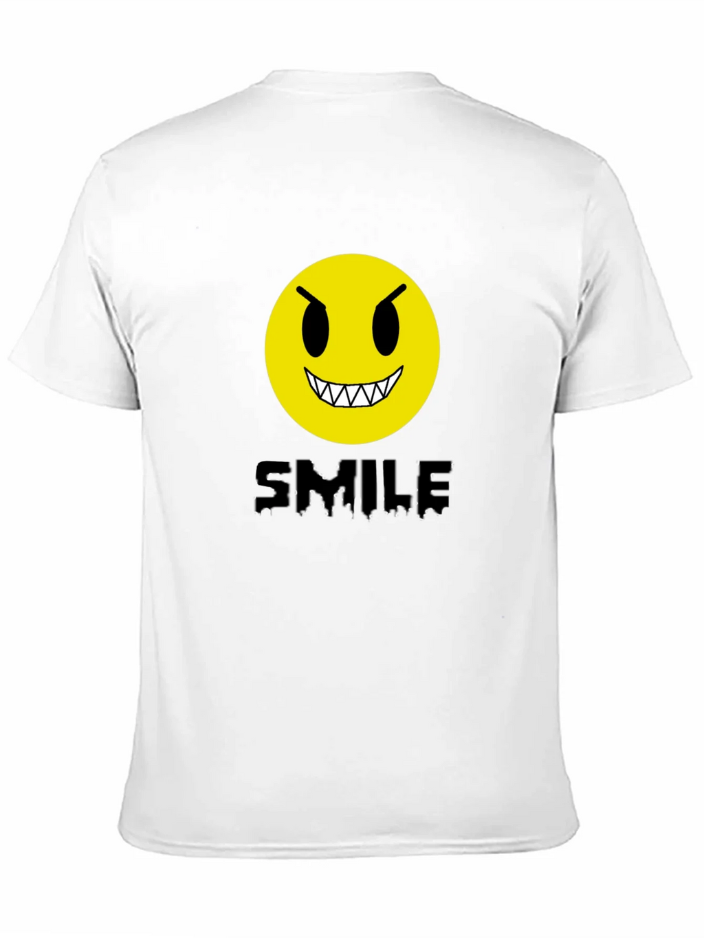 Evil Emoji Graphic Tee - Black Cotton T-Shirt
