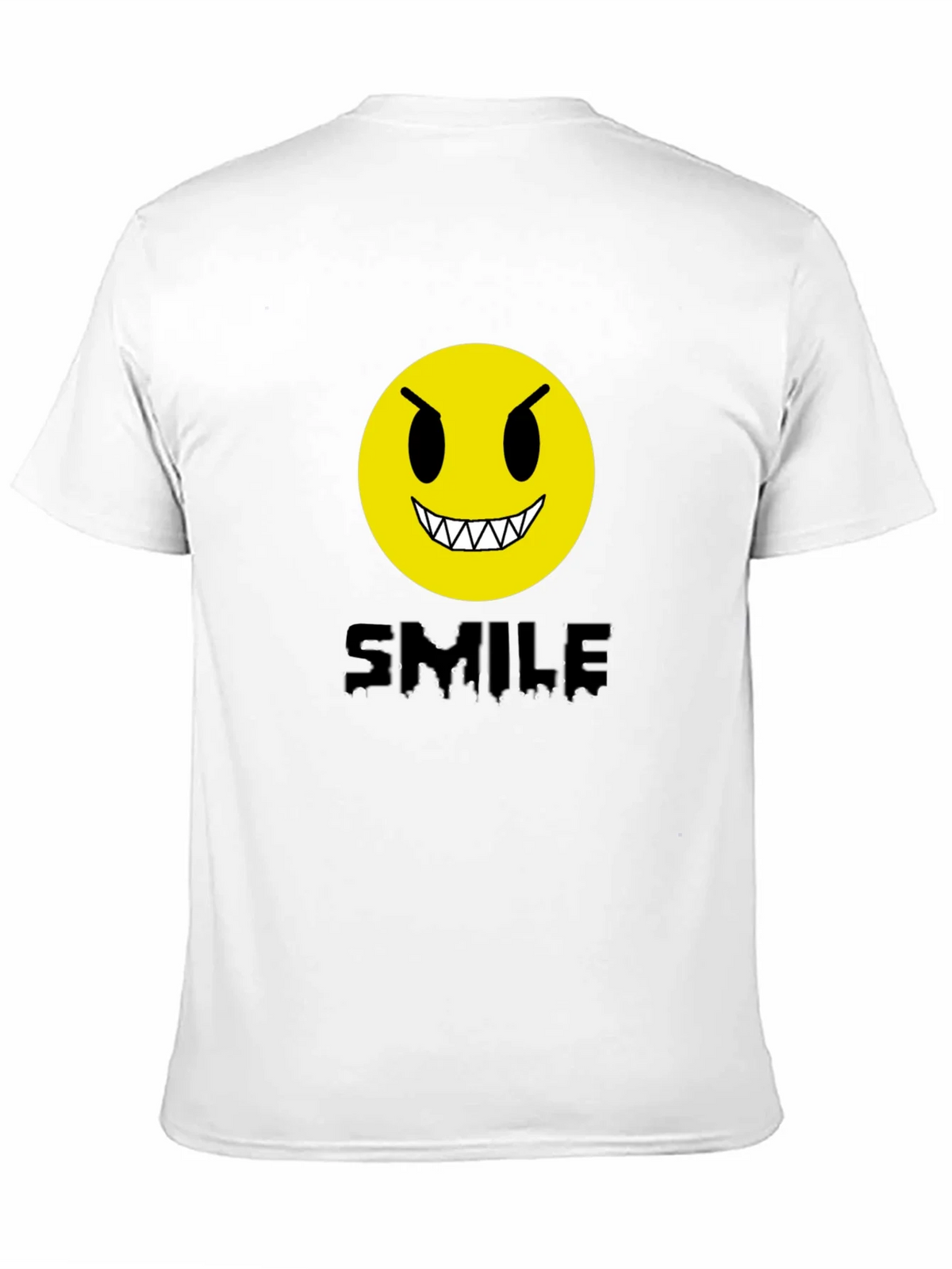 Evil Emoji Graphic Tee - Black Cotton T-Shirt