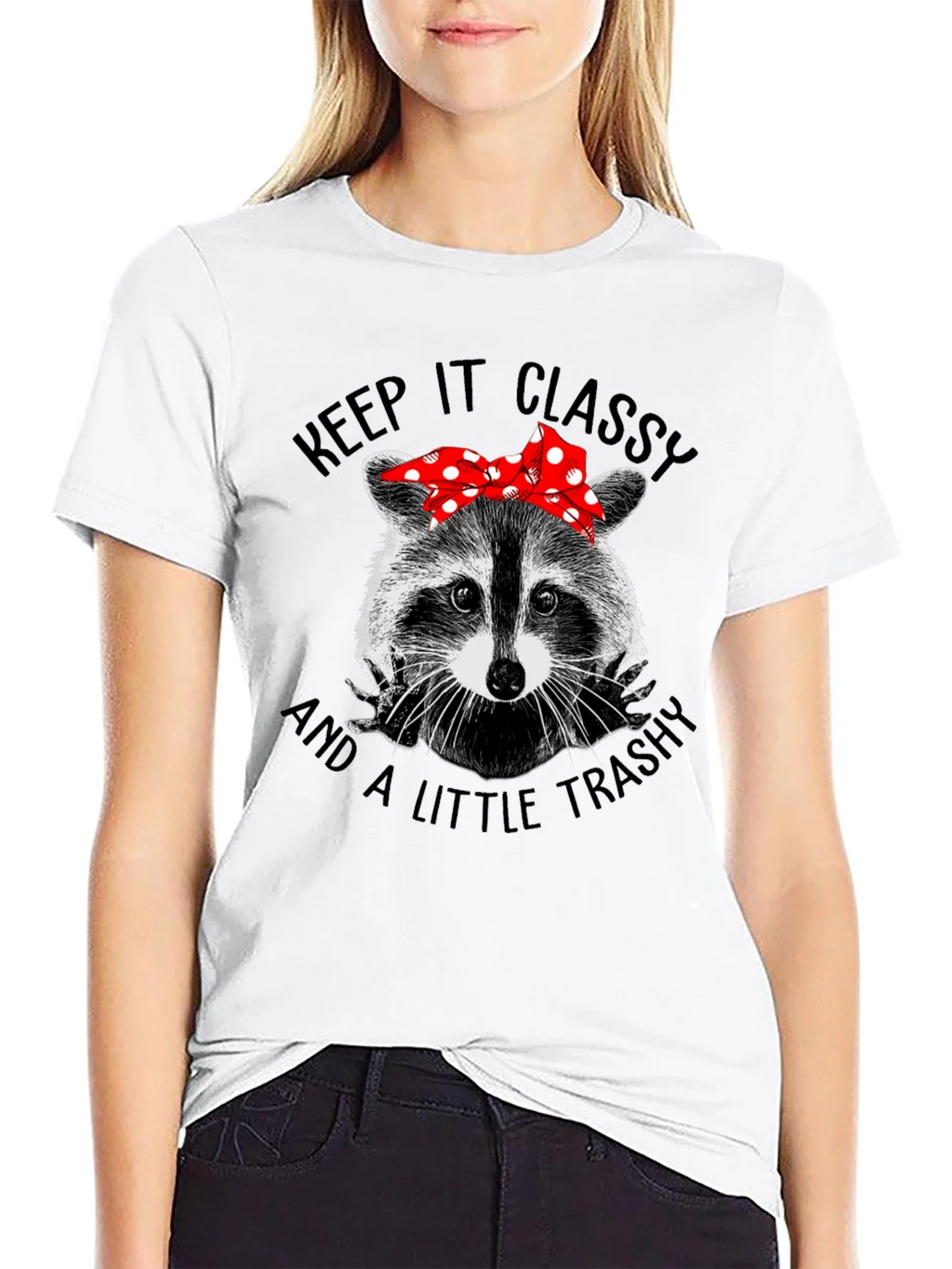 Classy Trashy Raccoon Graphic Tee