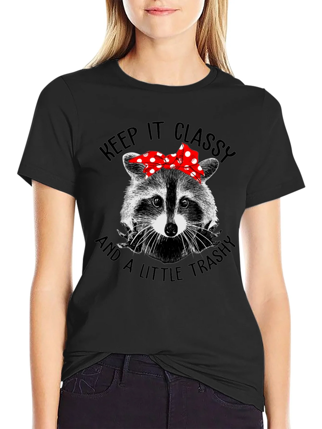 Classy Trashy Raccoon Graphic Tee