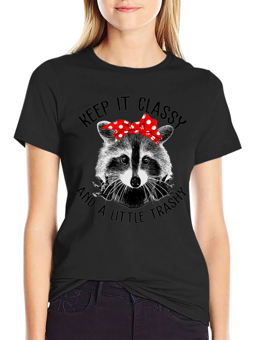 Classy Trashy Raccoon Graphic Tee