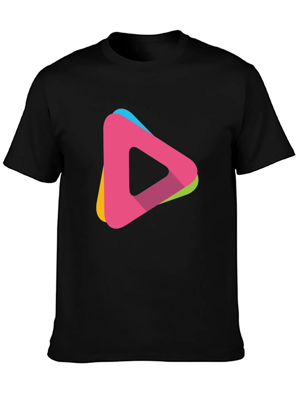 Modern Triangle Logo T-Shirt - Casual Style