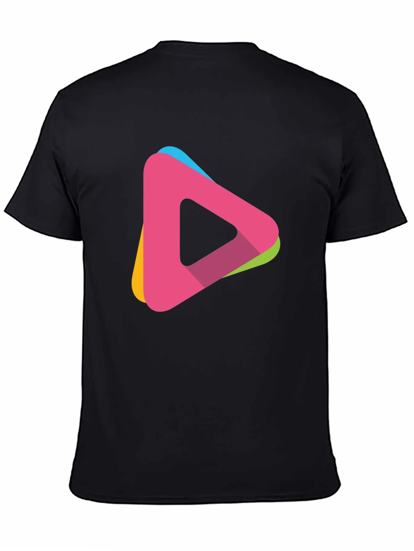 Modern Triangle Logo T-Shirt - Casual Style