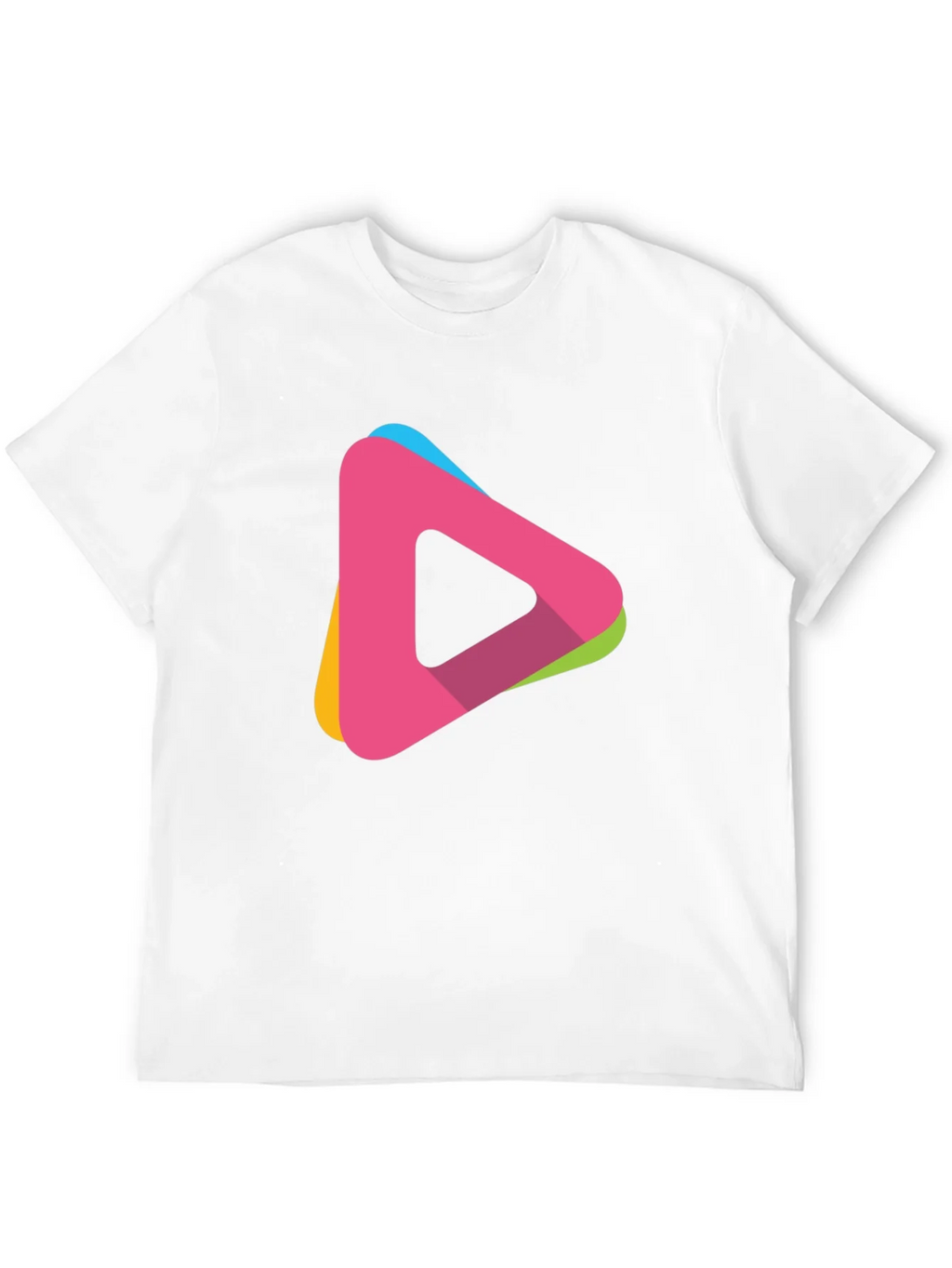 Modern Triangle Logo T-Shirt - Casual Style