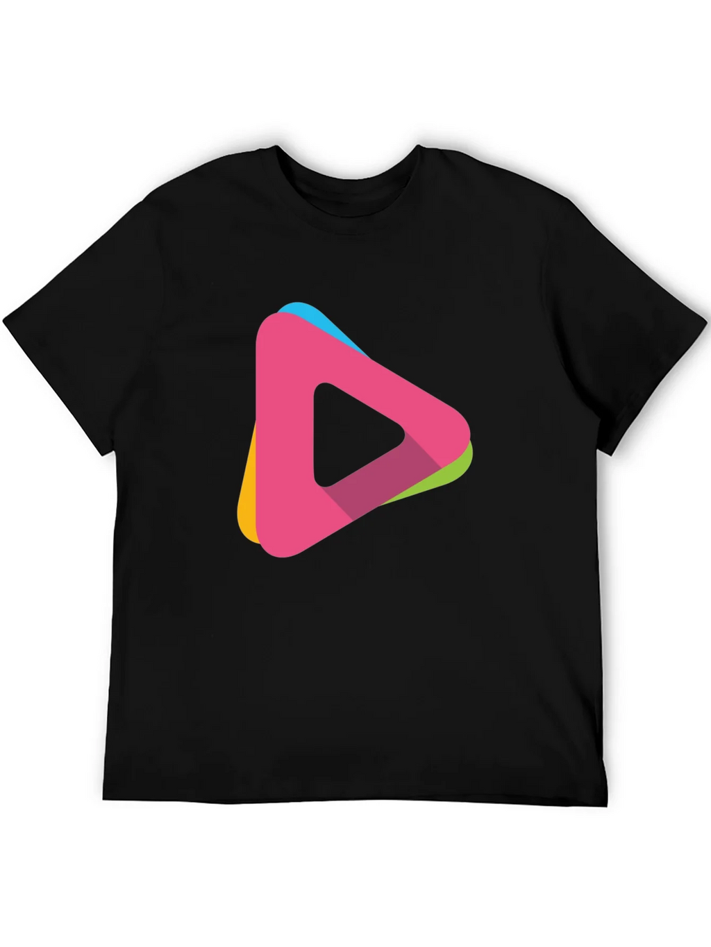 Modern Triangle Logo T-Shirt - Casual Style