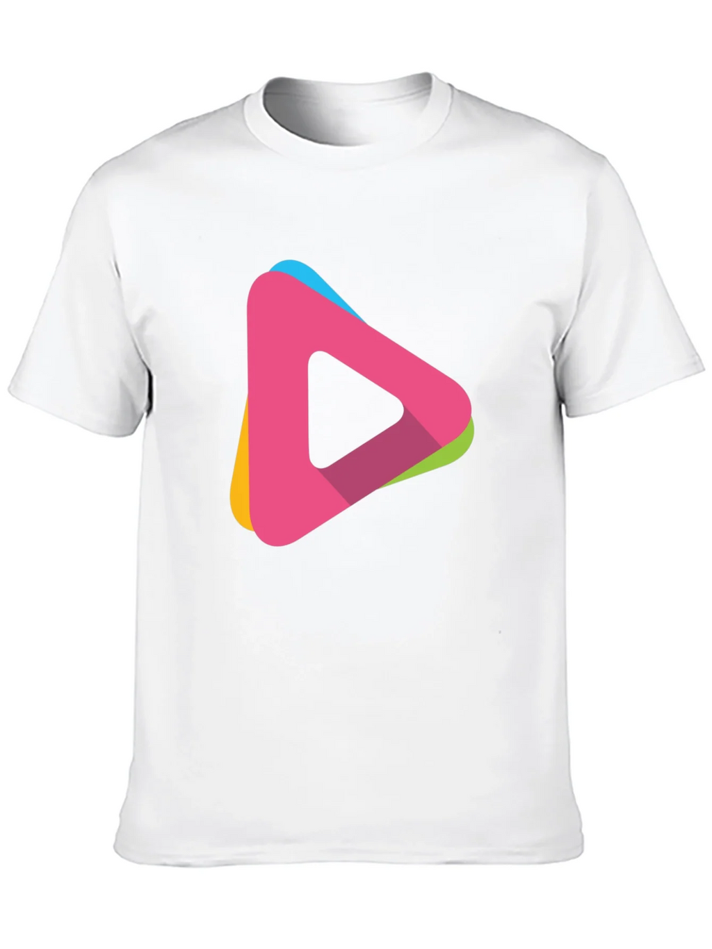 Modern Triangle Logo T-Shirt - Casual Style