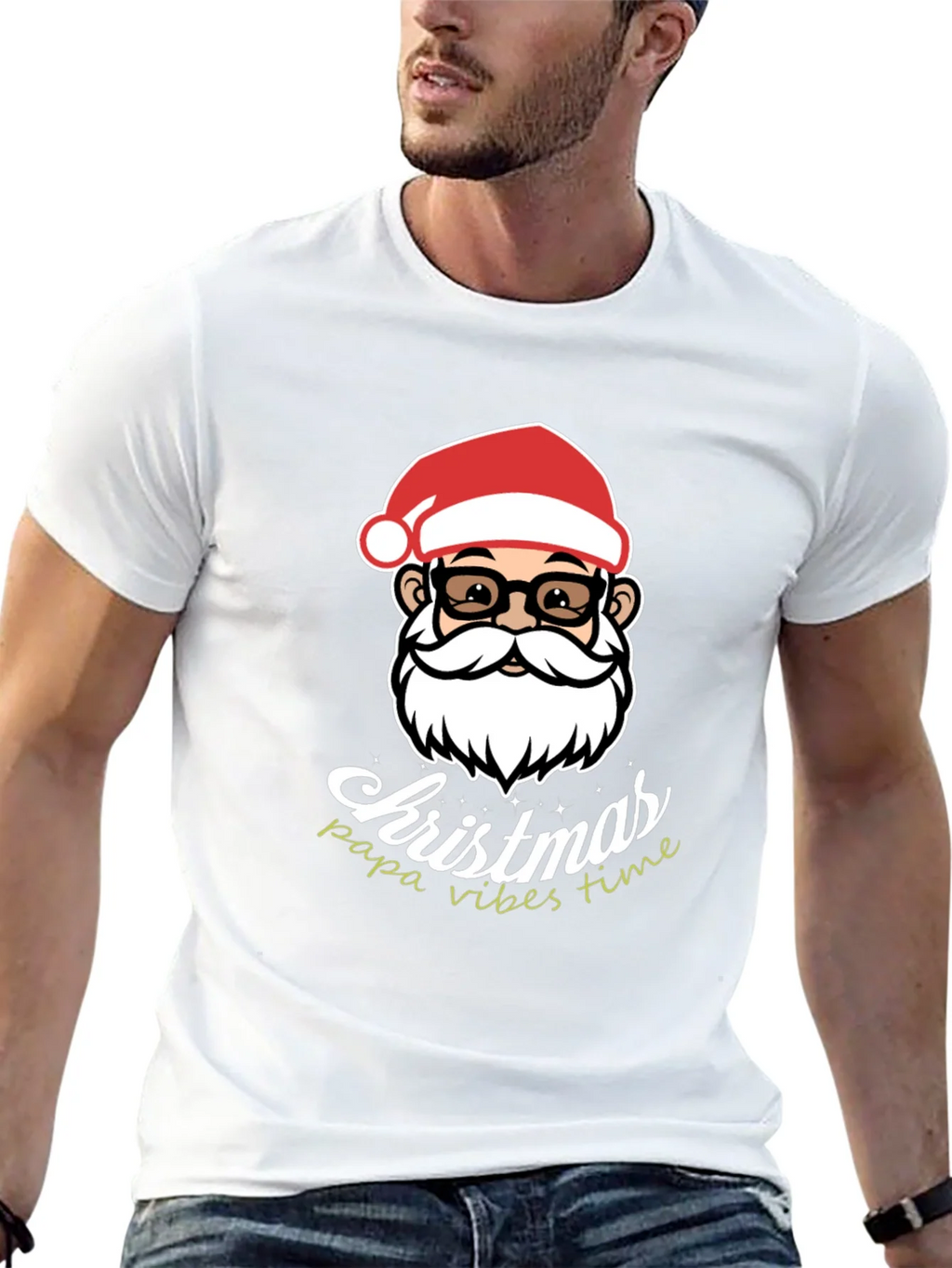 Christmas Papa Vibes T-Shirt