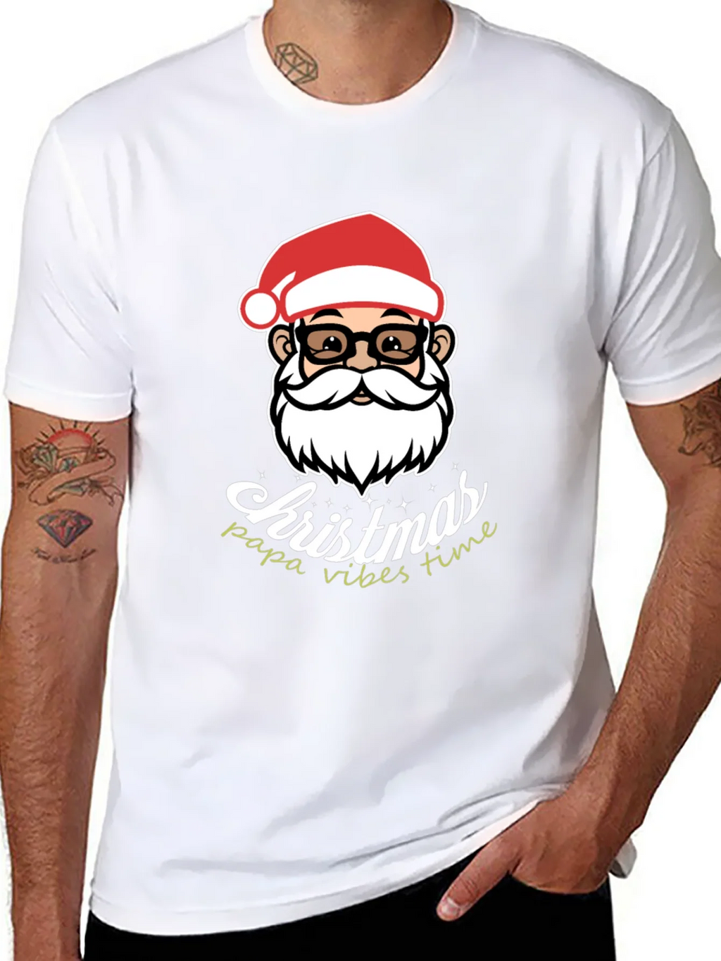 Christmas Papa Vibes T-Shirt