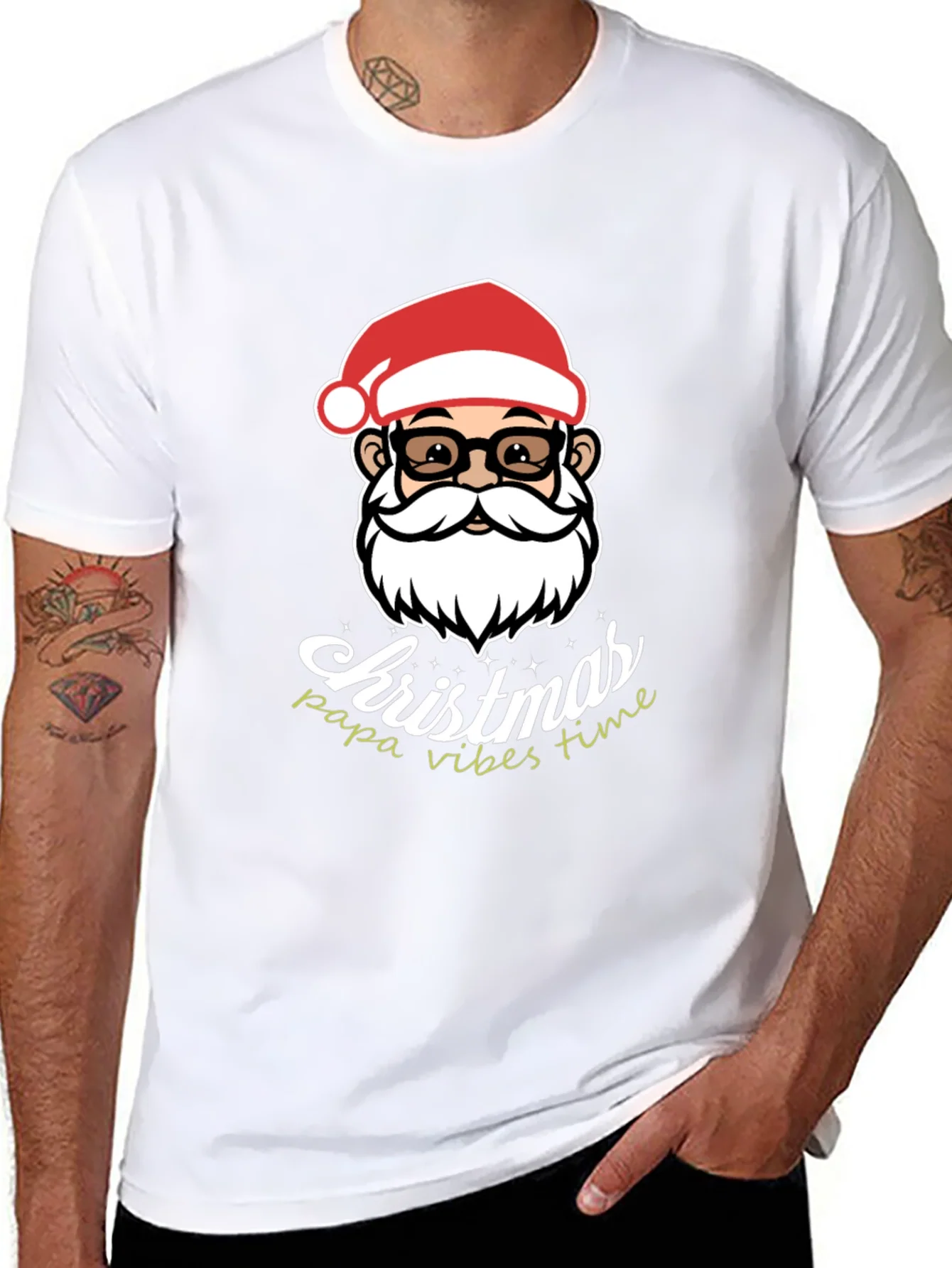 Christmas Papa Vibes T-Shirt
