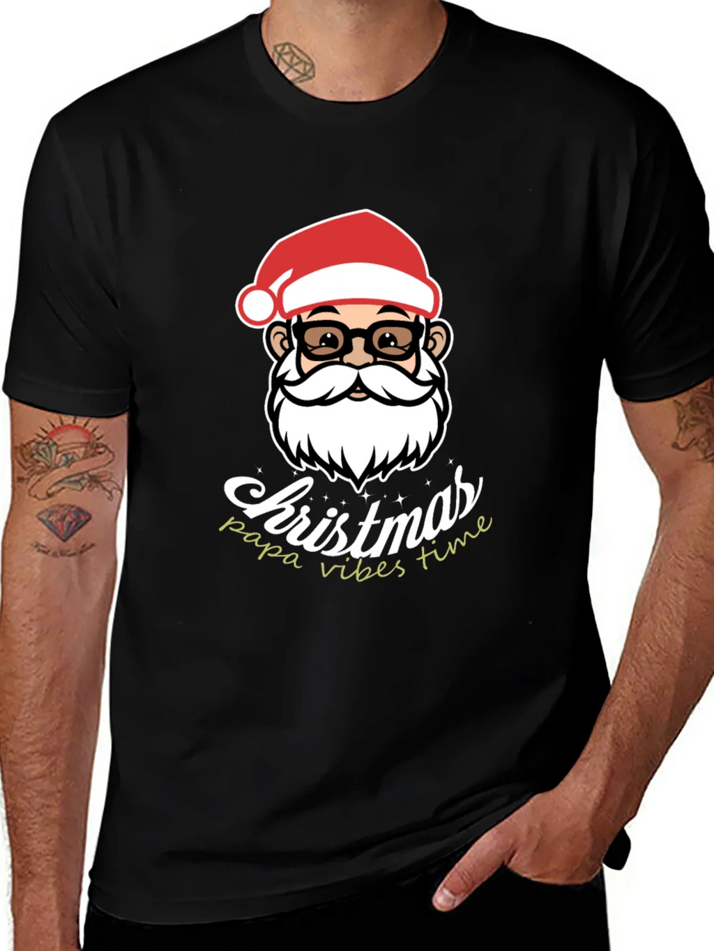 Christmas Papa Vibes T-Shirt