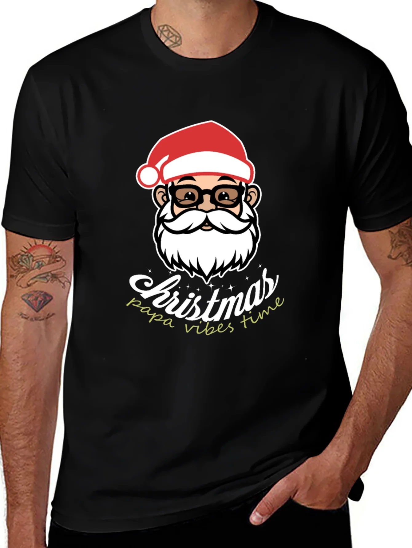 Christmas Papa Vibes T-Shirt