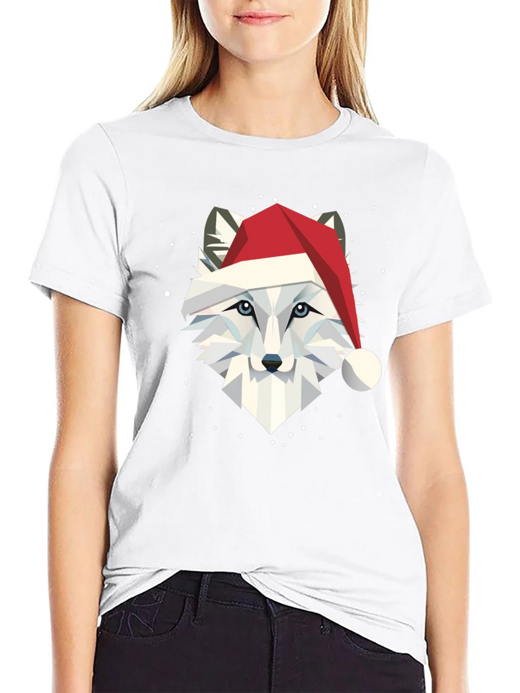 Festive Fox Graphic Tee - Holiday Apparel