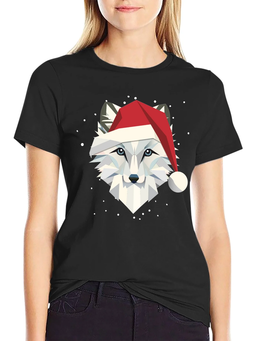 Festive Fox Graphic Tee - Holiday Apparel