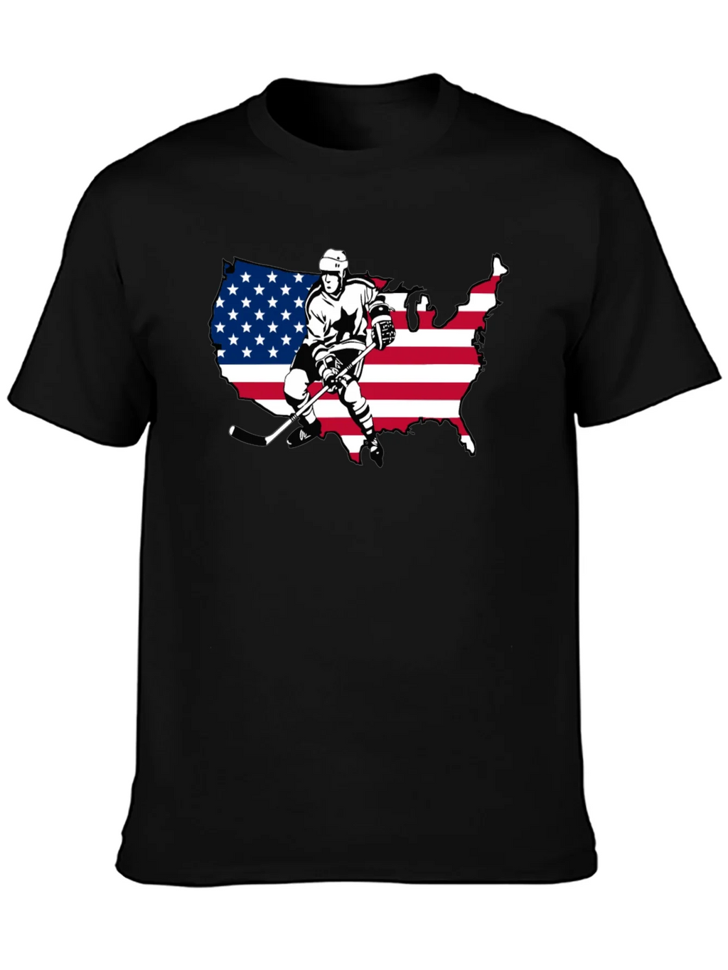 USA Hockey Graphic Tee - Patriotic Style