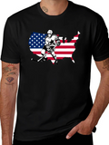 USA Hockey Graphic Tee - Patriotic Style