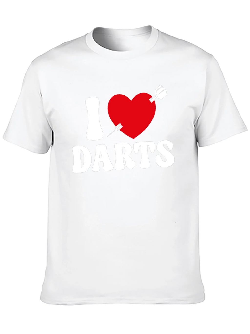 I Heart Darts Graphic Tee - Black Casual Shirt