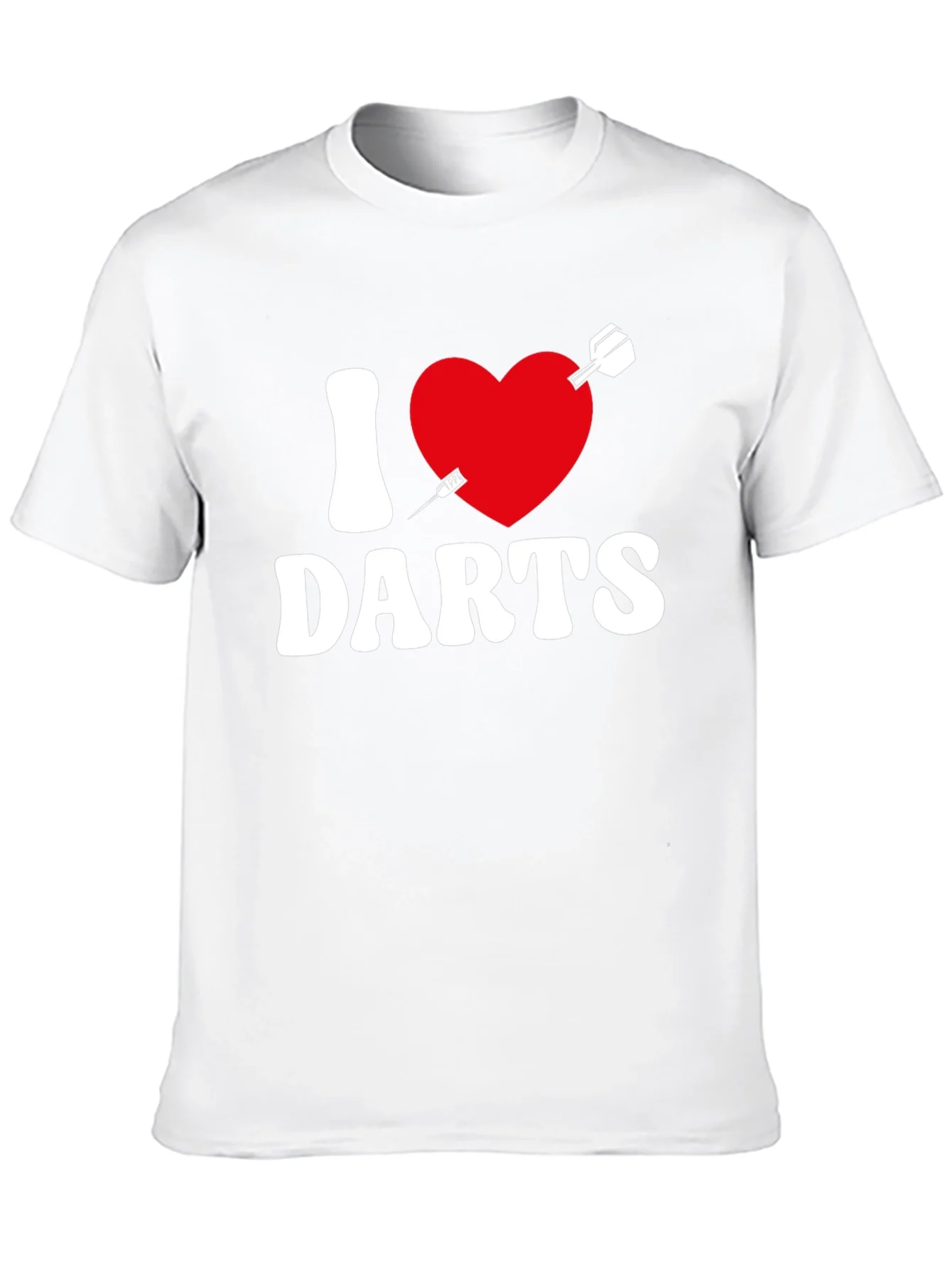I Heart Darts Graphic Tee - Black Casual Shirt