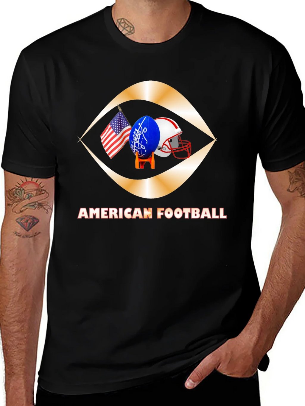 American Football Graphic T-Shirt
