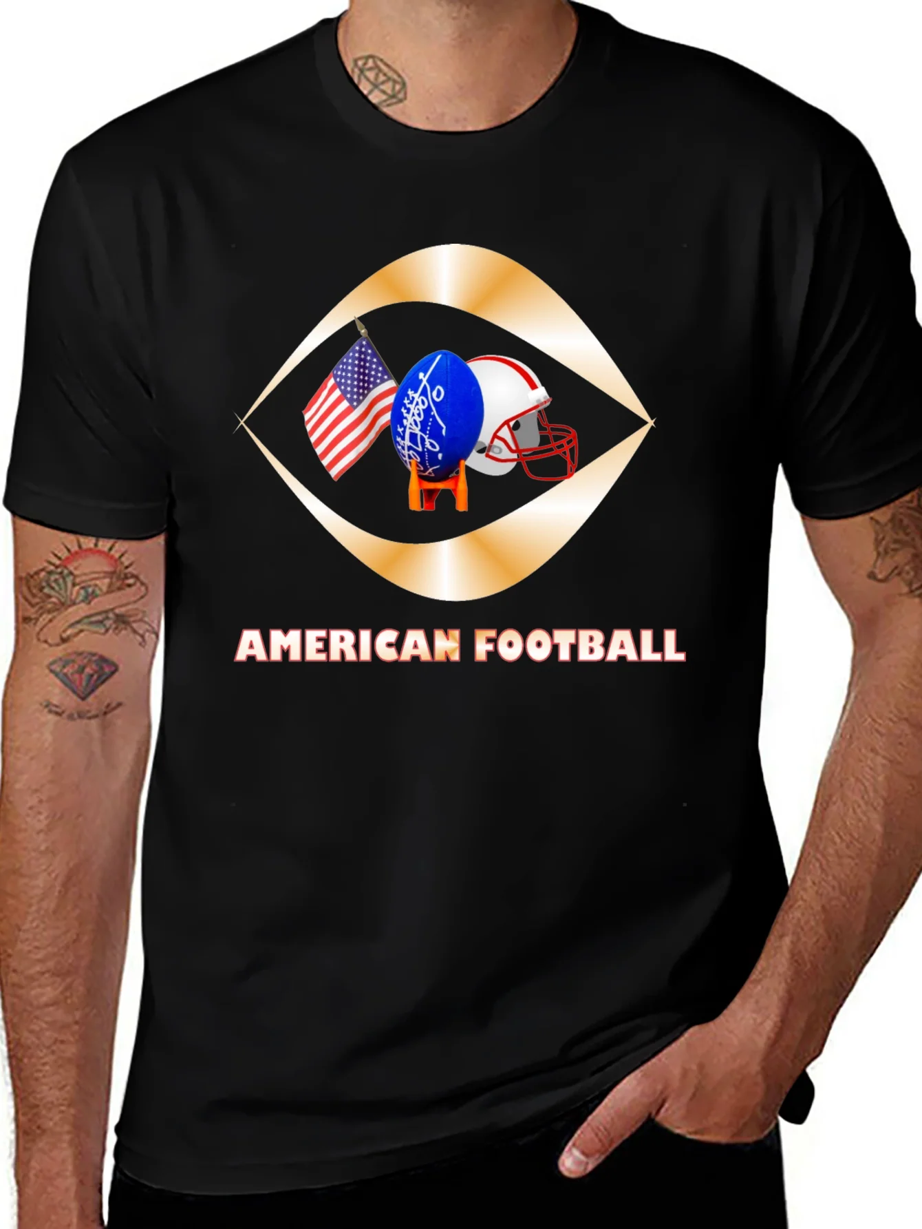 American Football Graphic T-Shirt